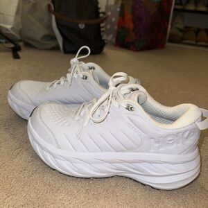 Hoka BONDI SR All-White Running Shoes